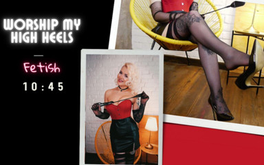 Marlene Moore: Verehre meine high heels. Schuhfetisch. JOI - masturbation, anweisungen