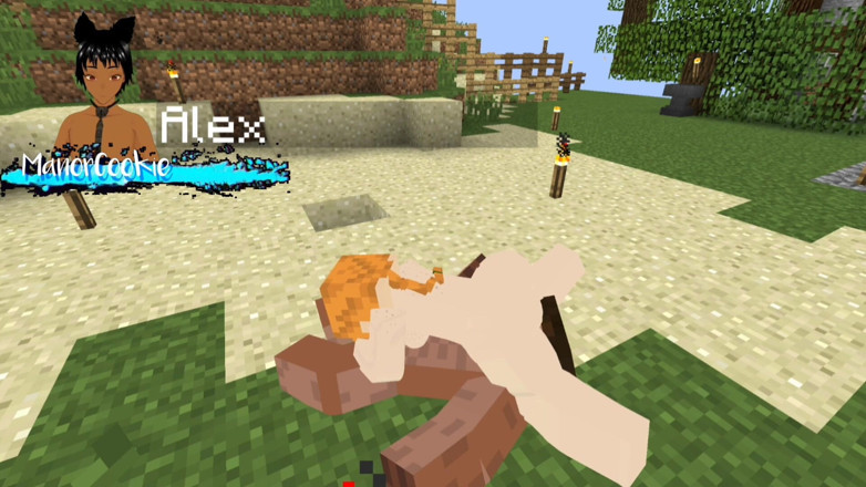 Manor Cookie: Minecraft Jenny mod fapcraft的alex，肌肉发达的继母，她的屁股很大