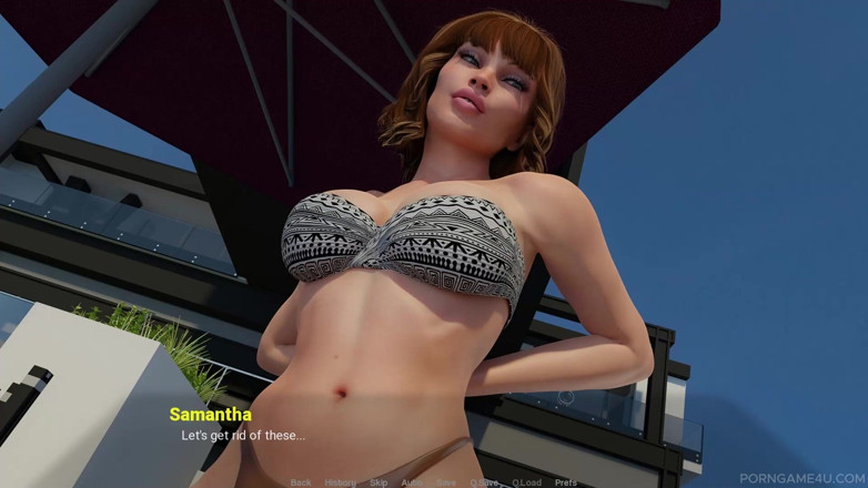 Porn game 4 u: Перш ніж мій чоловік повернеться...- зрадлива дружина просить про це біля басейну!- далеко від дому - гаряча сцена No1- vatosgames- від porngame4u