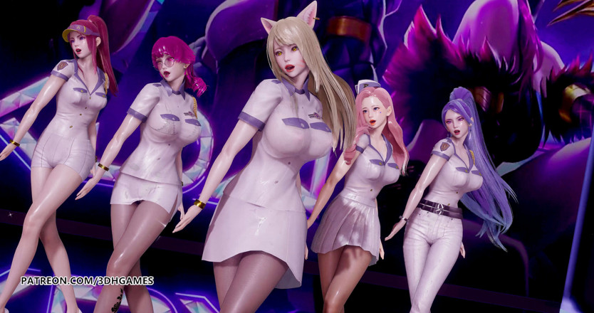3D-Hentai Games: Somi - tarian erotis ahri akali kaisa evelynn seraphine kda 3d yang...