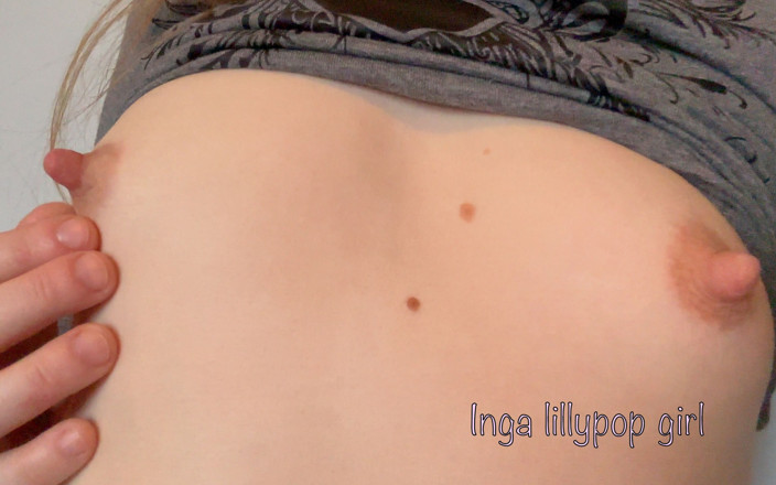 Inga lillypop girl: Jeu de tétons sensuel jusqu’à l’orgasme