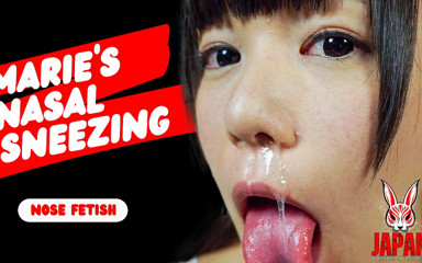 Japan Fetish Fusion: Носовое приключение Marie: чихающее зрелище