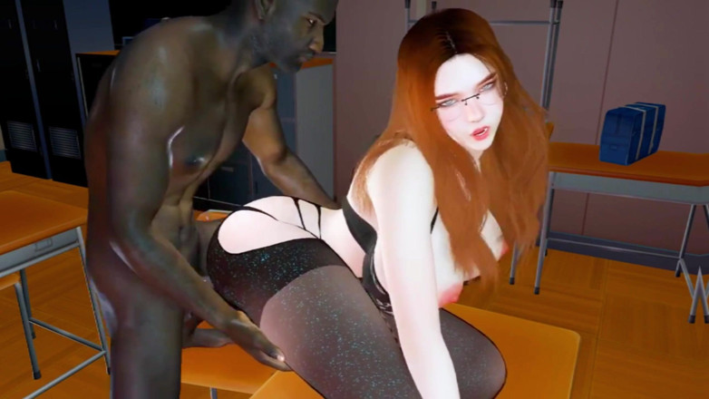 X Hentai: Insegnante di bellezza con tette grandi e il suo studente...
