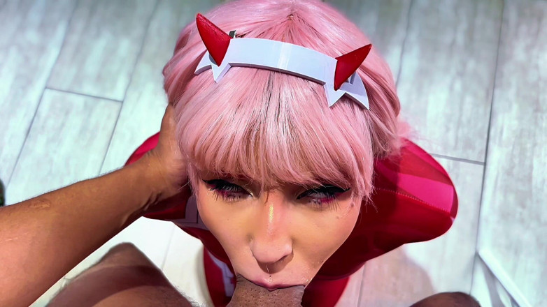 QroZne Studios: Cero dos cosplay, mamada, follada y corrida