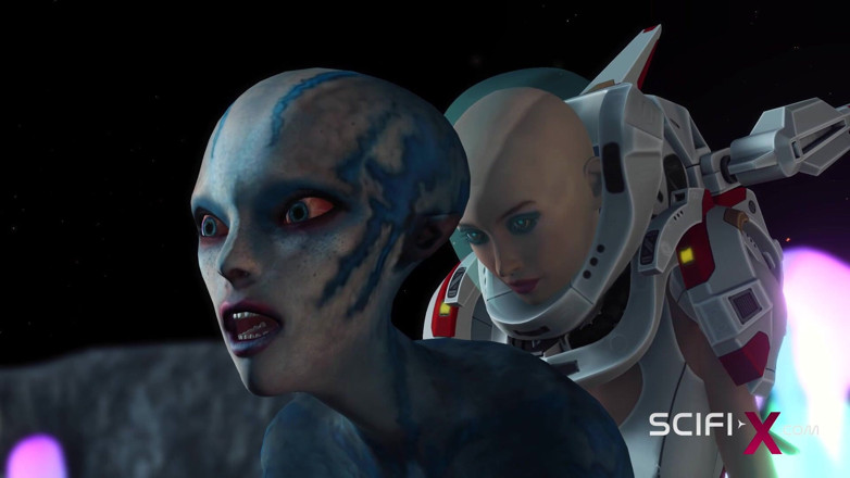 SciFi-X transgender: Gorący seks kosmitów na egzoplanetzie! Kosmita zostaje zerżnięta przez kosmkę...