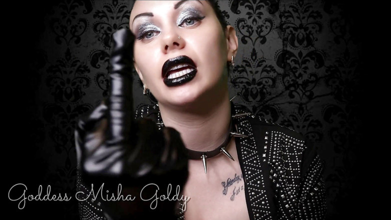 Goddess Misha Goldy: Sph, поклоніння, інструкція з дрочки, і дрочка над моїм середнім пальцем!