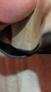 Futai încet cu pantofii cu toc înalt și strapon până când am orgasm gemând purtând ciorapi colanți Sperma spermă ejaculare în spermă, ejacul