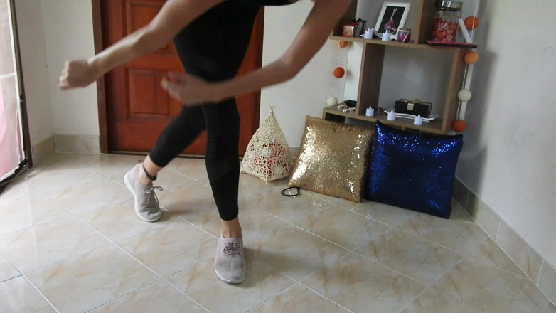 MissAnja_FH: Latihan celana dalam/ tarian / pantat super berkeringat