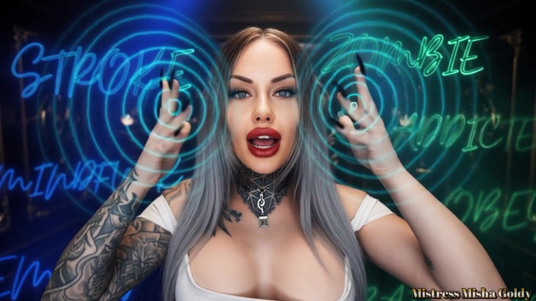 Goddess Misha Goldy: मेरी असहाय ब्रेनलेस खुशी ज़ोंबी