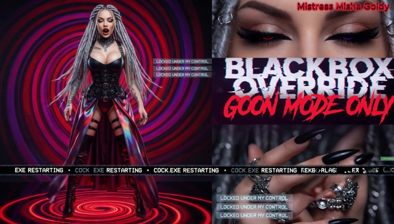 Goddess Misha Goldy: Blackbox Cock : piraté à distance et appartenant à moi.