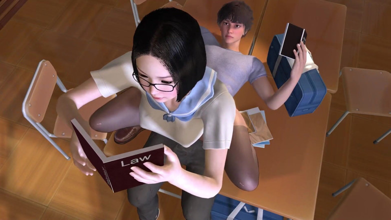 Wraith ward: Asian Girl Studying on top of her friend : 3D Hentai