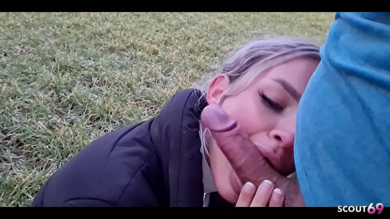 Scout69: German Blonde PAWG Teen Lisa Get Risky Outdoor Fuck at...