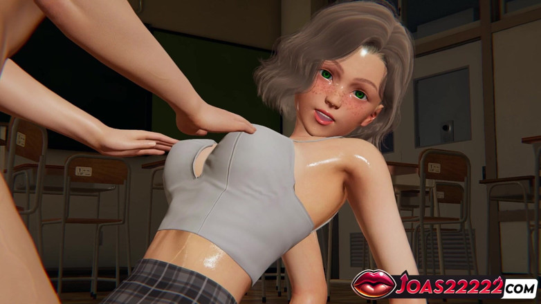 Joas22222: Kåta Katie Mini kjol 3D hentai-stora tuttar massage stönar, vibrator tight...
