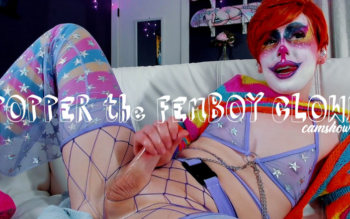 Shiri Allwood: Poppr, o Palhaço Femboy camshow