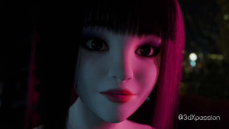 3dxpassion: Nexus 3 Rêves de Neon. Gorge profonde extrême. Sexe en cyberpunk...