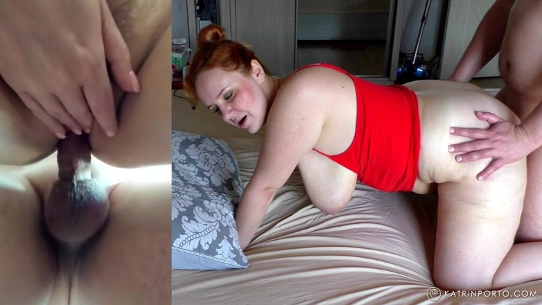 Katrin Porto: Une PAWG poilue jouit pour se recouvrir de sperme