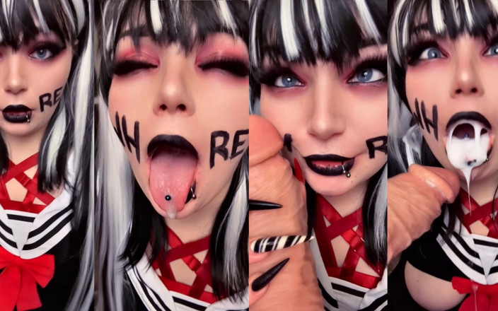 LexxiBakk: Толстая шлюшка Ahegao поклоняется твоему большому члену