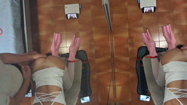 LauraOnHeels: MILF Legata Su Una Sedia E Scopata in Bocca E...