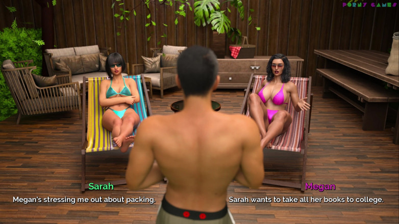 Porny Games: Shut up and Dance - パティオでのフットジョブ、義理の妹が興奮する(エピソード11-1)