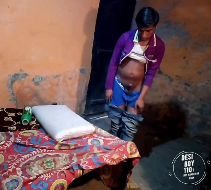 Desiboy110Ankit: Indian boy alone at home getting full naked
