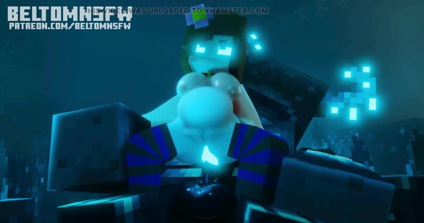 Beltomnsfw: Kongkek dubur keras dengan Animasi Jenny dan Warden Minecraft