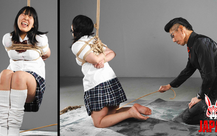 Japan Fetish Fusion: Miwa Kiritani bị trói tay sau lưng trong khi Tesshin...