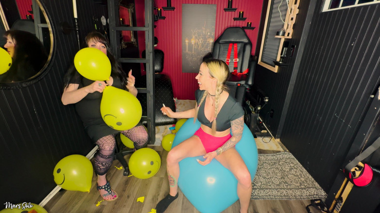 Mars solo: Balony po raz pierwszy pompowanie i popping: Mars Solo i...