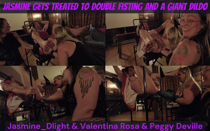 Jasmine Dlight - UK's most extreme anal porn star: Jasmine_dlight &amp;Valentina Rosa 그리고 Peggy Deville - 더블 피스팅과 거대한 딜도로 따먹히는 재스민