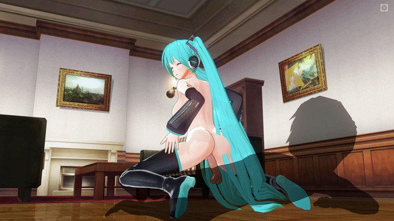 H3DC: 자지를 뒤집는 카우걸을 타는 3D 헨타이 Hatsune Miku