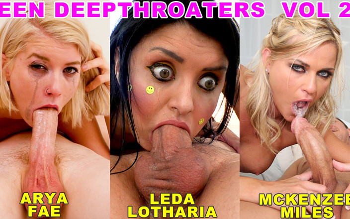Top Web Models: Teen Deepthroaters band 2 - 3 erstaunliche 18 &amp; 19-jährige deepthroat blowjobs - Mit Arya Fae, Leda...