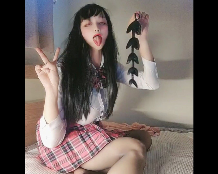 Harinni: Horny College Girl Gives Ahegao After a Harsh Anal Training...