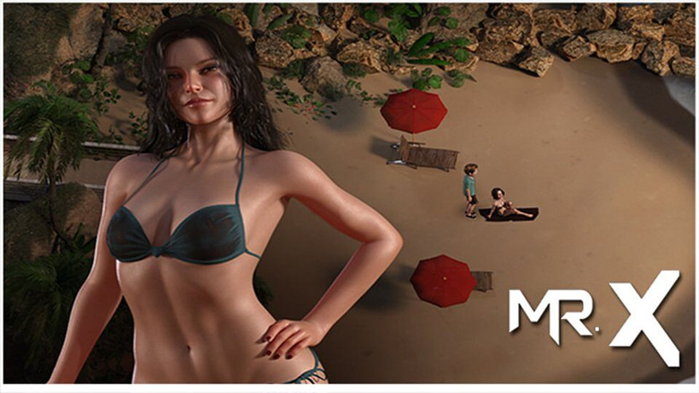 Mr Studio X: Treasure of Nadia - seksowna bibliotekarz opalająca się na plaży E1 # 41