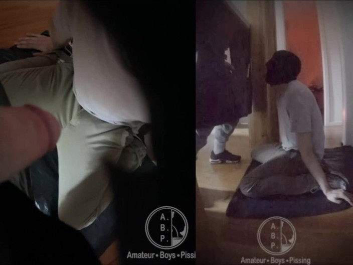 AmateurBoysPissing: Garoto Amador Ordenou Ficar De Joelhos, De Olhos Vendados E...