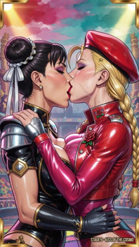 Street Fighter Babes Kissing