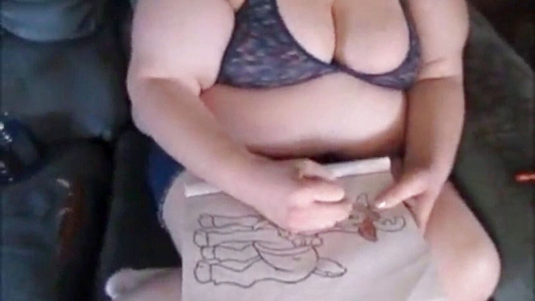 Fat House Wife: Onschuldige huisvrouw misleid om lul te zuigen en te fokken...
