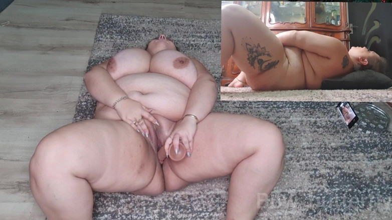 LoraBbw: Sacanagem gordinha cavalga seu pau gordo