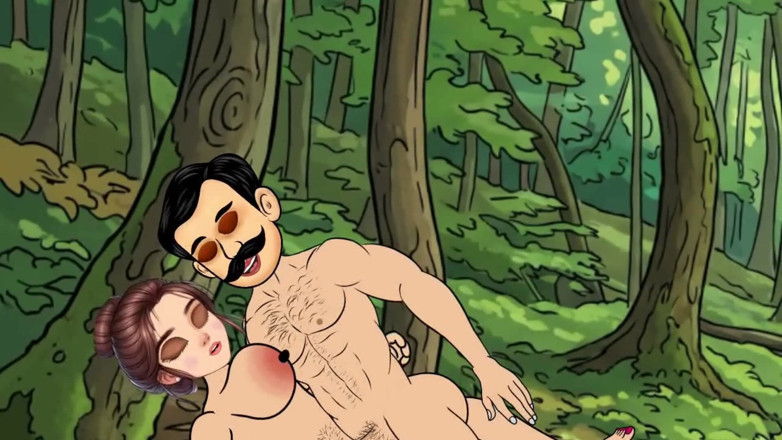 Dirty_toons: Stora bröst och stor kuk Funking tecknad video i djungel...