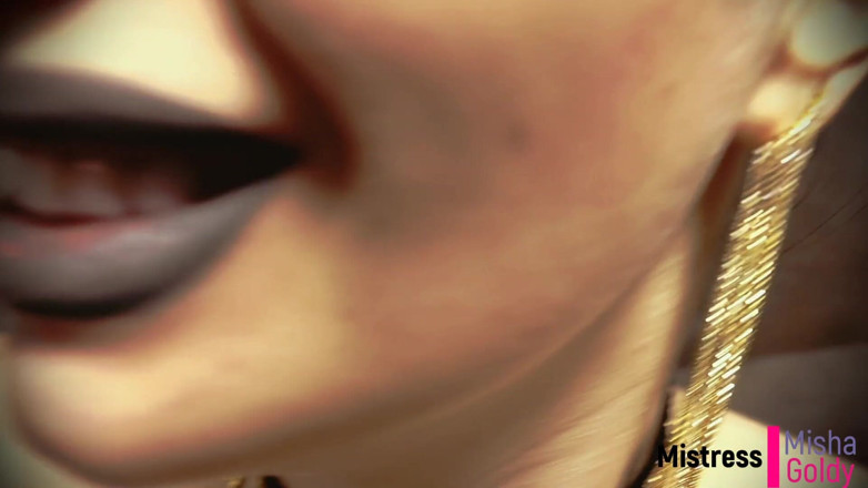 Goddess Misha Goldy: Sborra prematuro ingoiato vivo dopo una scopata veloce con demoness!