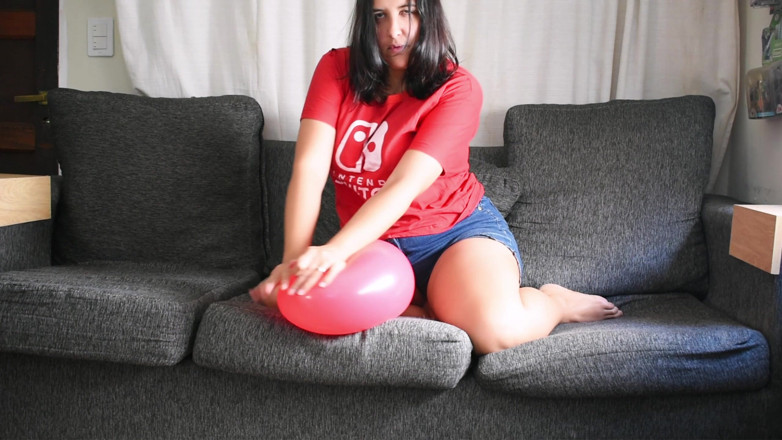 melu_world: Play Until Pop in Red Balloon Hot Session - Bunny Looner