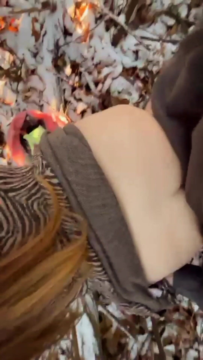 Yourfavecumslut: Pipe enneigée dans la nature et sex tape