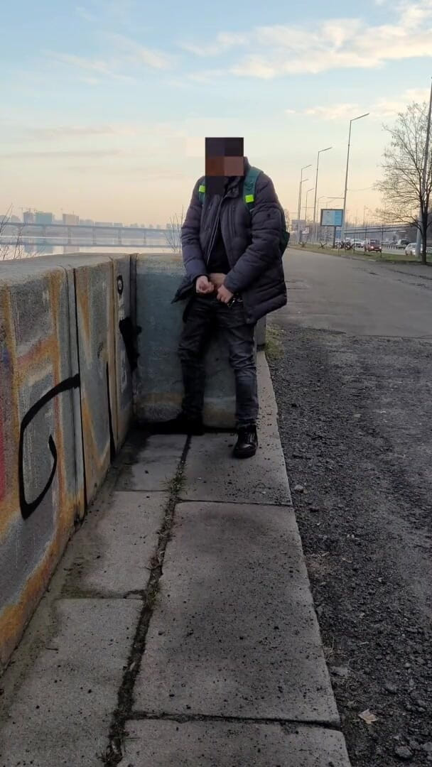 Wanker forever: Sokakta ateşli riskli mastürbasyon