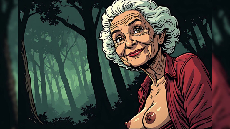 AI Porn: Nenek kartun bertelanjang atas
