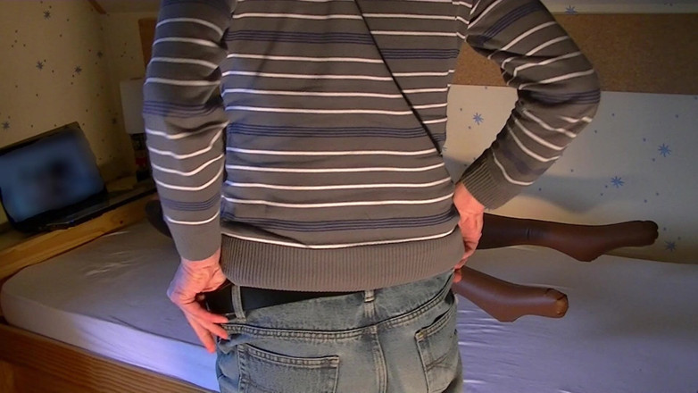 Mark Hannes: Zwarte sexdoll creampie neukpartij masturbatie