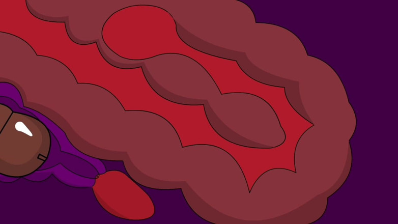 Animate golden: Anale Ejakulation (animation)