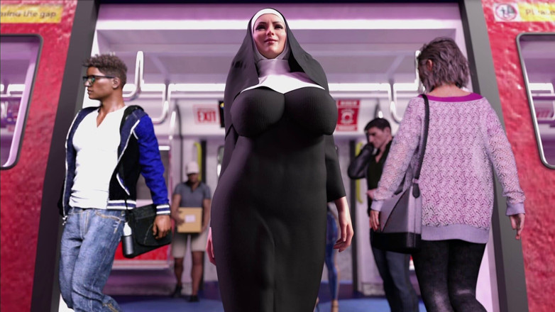 Trans Maaya: Czy wierzysz w Boga? Futa Zakonnica zaprasza Busty Luna do...
