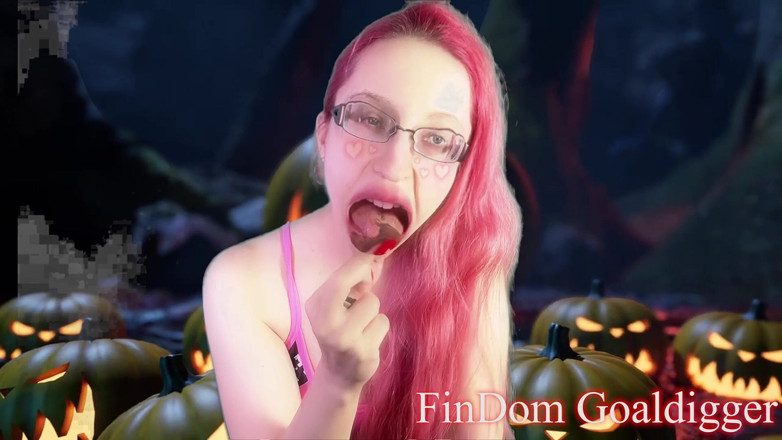 FinDom Goaldigger: Il tuo pene si trasformerà in dolci di Halloween