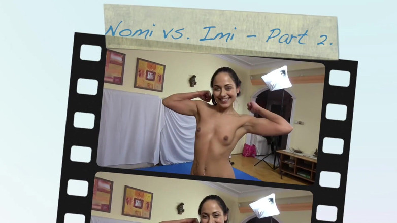 European Erotic Mixed Wrestling Club: Nomi vs Imi, wrestling nudo