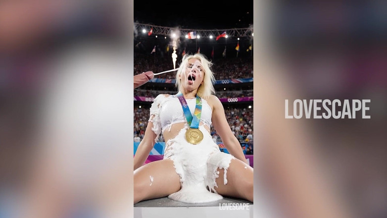 Lovescape: Złoty medal Fuck Fest - Sportowcy wypełnieni głęboko na torze