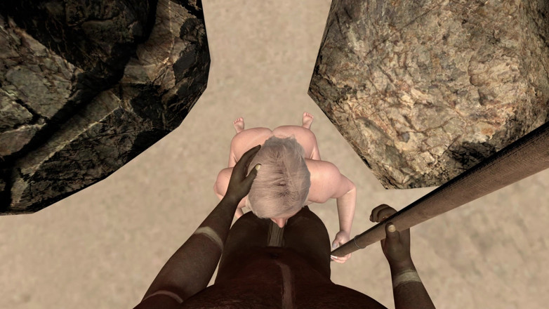 Erza6662: Фигуристая туристка обожает большой черный член, 3D анимация, хентай без цензуры