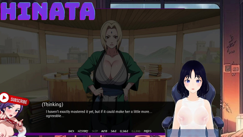 Hinata Queen: Shinbi Secrets del 9. Jag spionerar på Tsunade i hennes Hokage -kontor